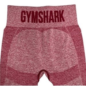 GYMSHARK Flex High Waisted Leggings Burgundy Pink Marl Small